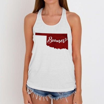 Oklahoma Boomer Women's Knotted Racerback Tank