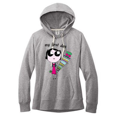 Outfit Beginning Of School Or Kindergarten Great Gift Women's Fleece Hoodie