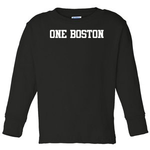 ONE BOSTON Toddler Long Sleeve Shirt