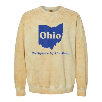 Ohio Birthplace Of The Moon Colorblast Crewneck Sweatshirt