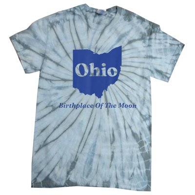 Ohio Birthplace Of The Moon Tie-Dye T-Shirt