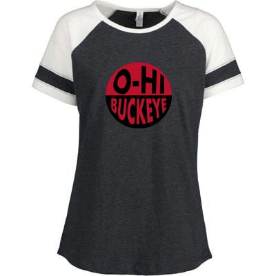 OhHi Buckeye Enza Ladies Jersey Colorblock Tee