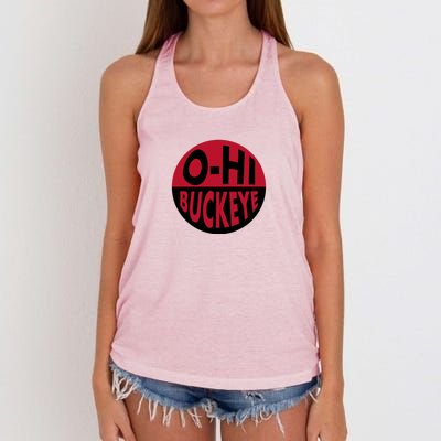 OhHi Buckeye Women's Knotted Racerback Tank