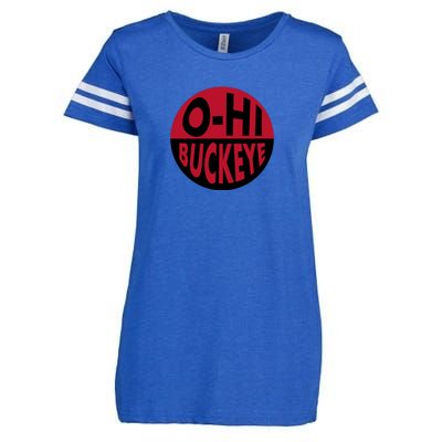 OhHi Buckeye Enza Ladies Jersey Football T-Shirt