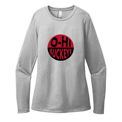 OhHi Buckeye Womens CVC Long Sleeve Shirt