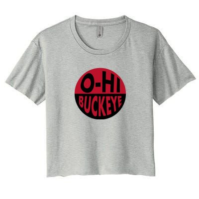 OhHi Buckeye Women's Crop Top Tee