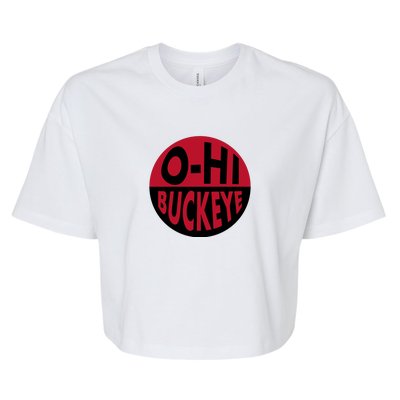 OhHi Buckeye Bella+Canvas Jersey Crop Tee