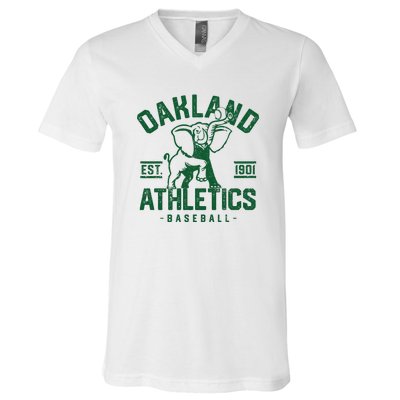 Oakland Baseball V-Neck T-Shirt