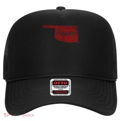 Oklahoma Boomer High Crown Mesh Back Trucker Hat