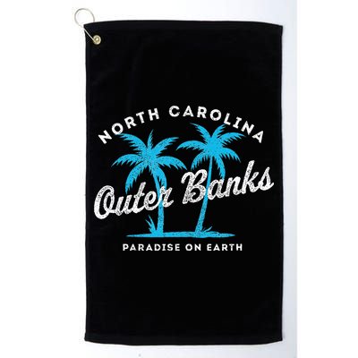 Outer Banks OBX North Carolina NC Vintage Retro palm trees Golf Towel