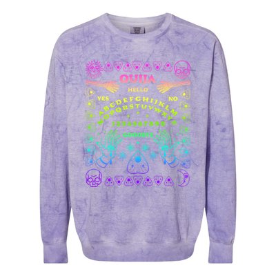 Ouija Board Pastel Goth Witchcraft Witch Wicca Tarot Spirit Colorblast Crewneck Sweatshirt