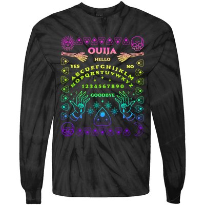 Ouija Board Pastel Goth Witchcraft Witch Wicca Tarot Spirit Tie-Dye Long Sleeve Shirt