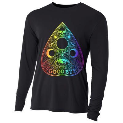 Ouija Board Planchette Gothic Paranormal Halloween Costume Gift Cooling Performance Long Sleeve Crew