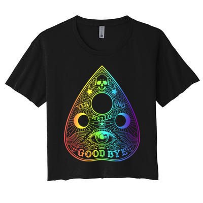 Ouija Board Planchette Gothic Paranormal Halloween Costume Gift Crop Top