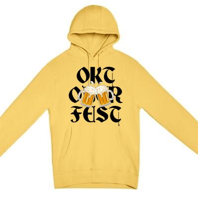 Oktoberfest Beer Party Festive Holiday Premium Pullover Hoodie