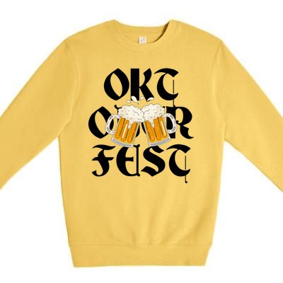 Oktoberfest Beer Party Festive Holiday Premium Crewneck Sweatshirt