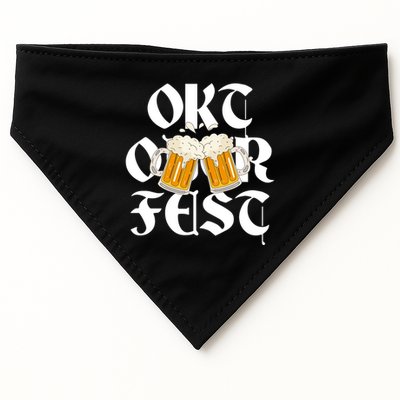 Oktoberfest Beer Party Festive Holiday USA-Made Doggie Bandana