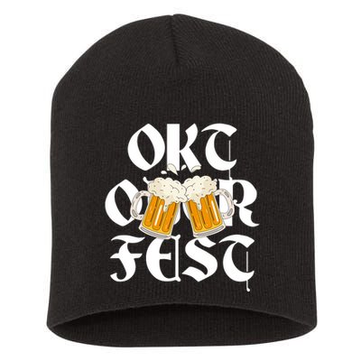 Oktoberfest Beer Party Festive Holiday Short Acrylic Beanie