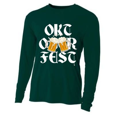 Oktoberfest Beer Party Festive Holiday Cooling Performance Long Sleeve Crew