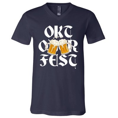 Oktoberfest Beer Party Festive Holiday V-Neck T-Shirt