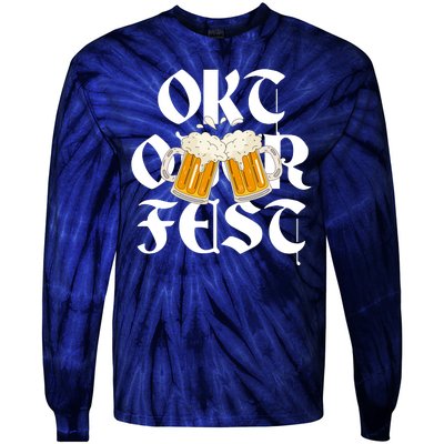 Oktoberfest Beer Party Festive Holiday Tie-Dye Long Sleeve Shirt