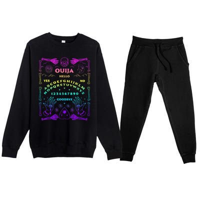 Ouija Board Pastel Goth Witchcraft Witch Wicca Tarot Spirit Premium Crewneck Sweatsuit Set