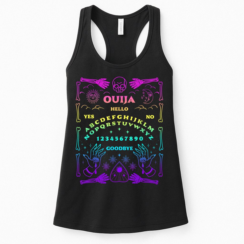 Ouija Board Pastel Goth Witchcraft Witch Wicca Tarot Spirit Womens Tank Top