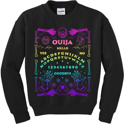 Ouija Board Pastel Goth Witchcraft Witch Wicca Tarot Spirit Kids Sweatshirt