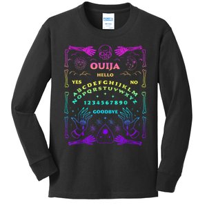 Ouija Board Pastel Goth Witchcraft Witch Wicca Tarot Spirit Kids Long Sleeve Shirt