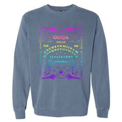 Ouija Board Pastel Goth Witchcraft Witch Wicca Tarot Spirit Garment-Dyed Sweatshirt