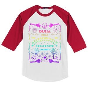 Ouija Board Pastel Goth Witchcraft Witch Wicca Tarot Spirit Kids Colorblock Raglan Jersey