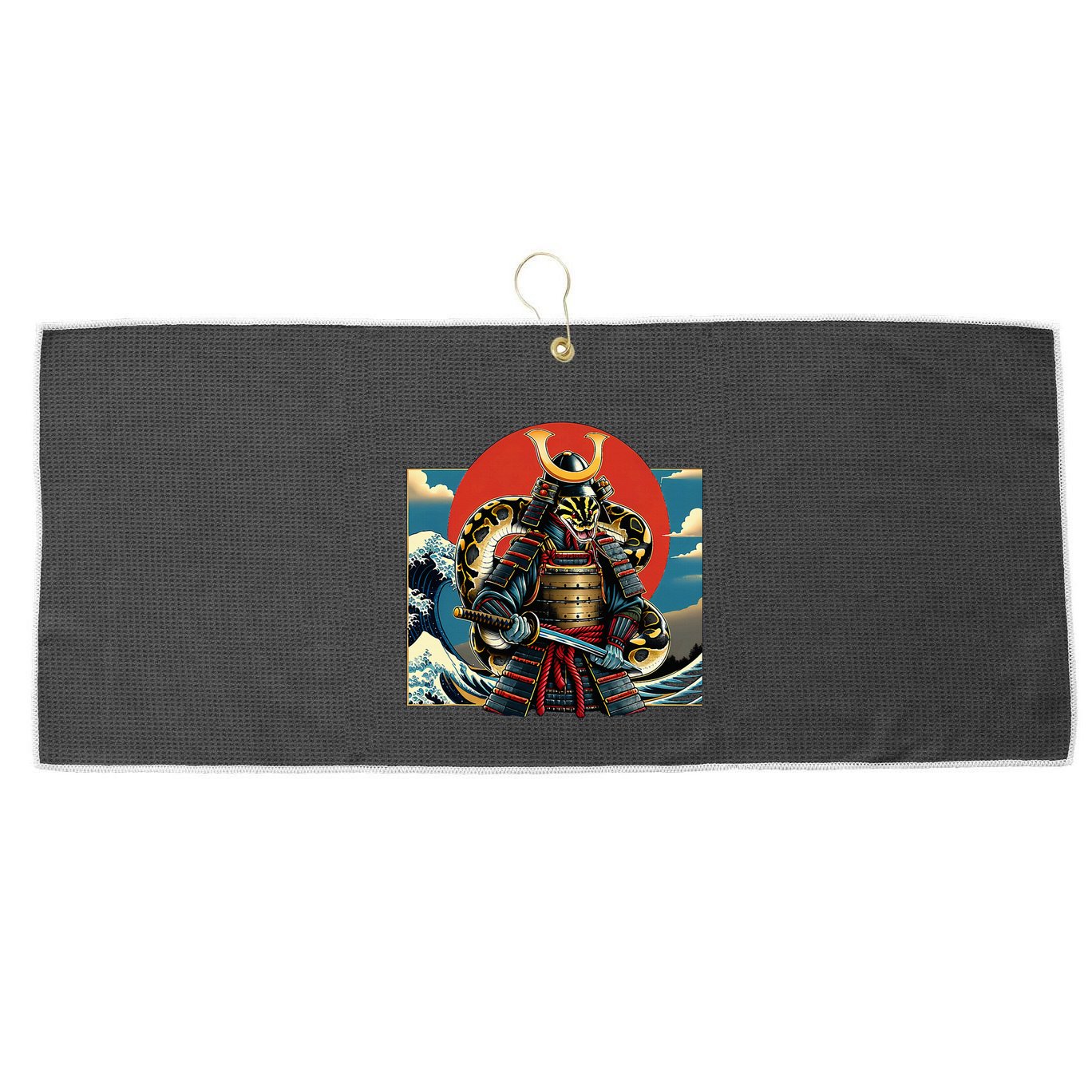 Otaku Ball Python Samura Large Microfiber Waffle Golf Towel