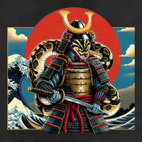 Otaku Ball Python Samura Large Microfiber Waffle Golf Towel