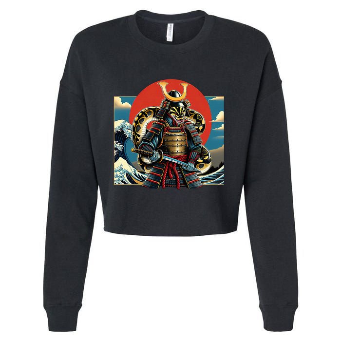 Otaku Ball Python Samura Cropped Pullover Crew