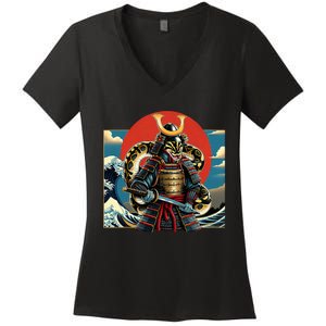 Otaku Ball Python Samura Women's V-Neck T-Shirt