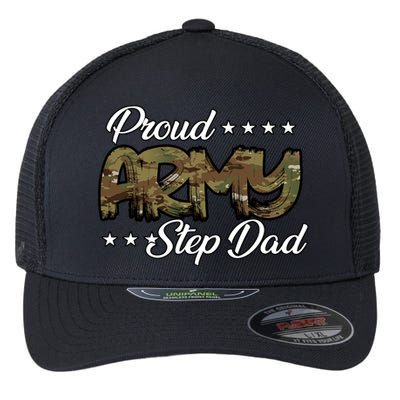 Ocp Bold Proud Army Step Dad Meaningful Gift Flexfit Unipanel Trucker Cap
