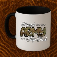 Ocp Bold Proud Army Step Dad Meaningful Gift Mug