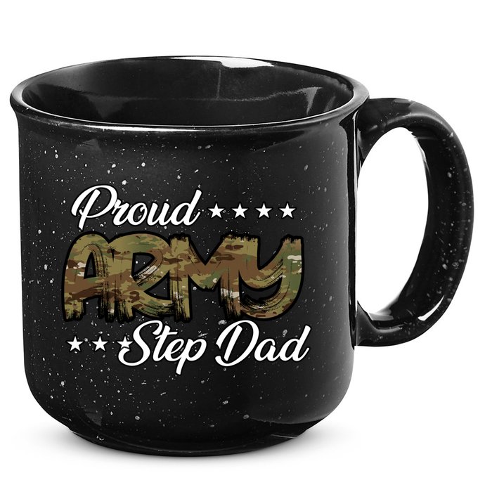 Ocp Bold Proud Army Step Dad Meaningful Gift 15oz Campfire Ceramic Mug