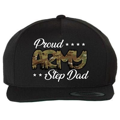 Ocp Bold Proud Army Step Dad Meaningful Gift Wool Snapback Cap