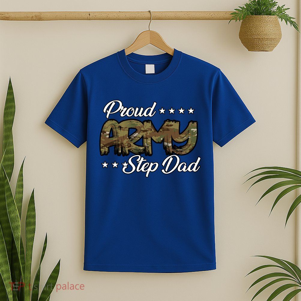 Ocp Bold Proud Army Step Dad Meaningful Gift T-Shirt