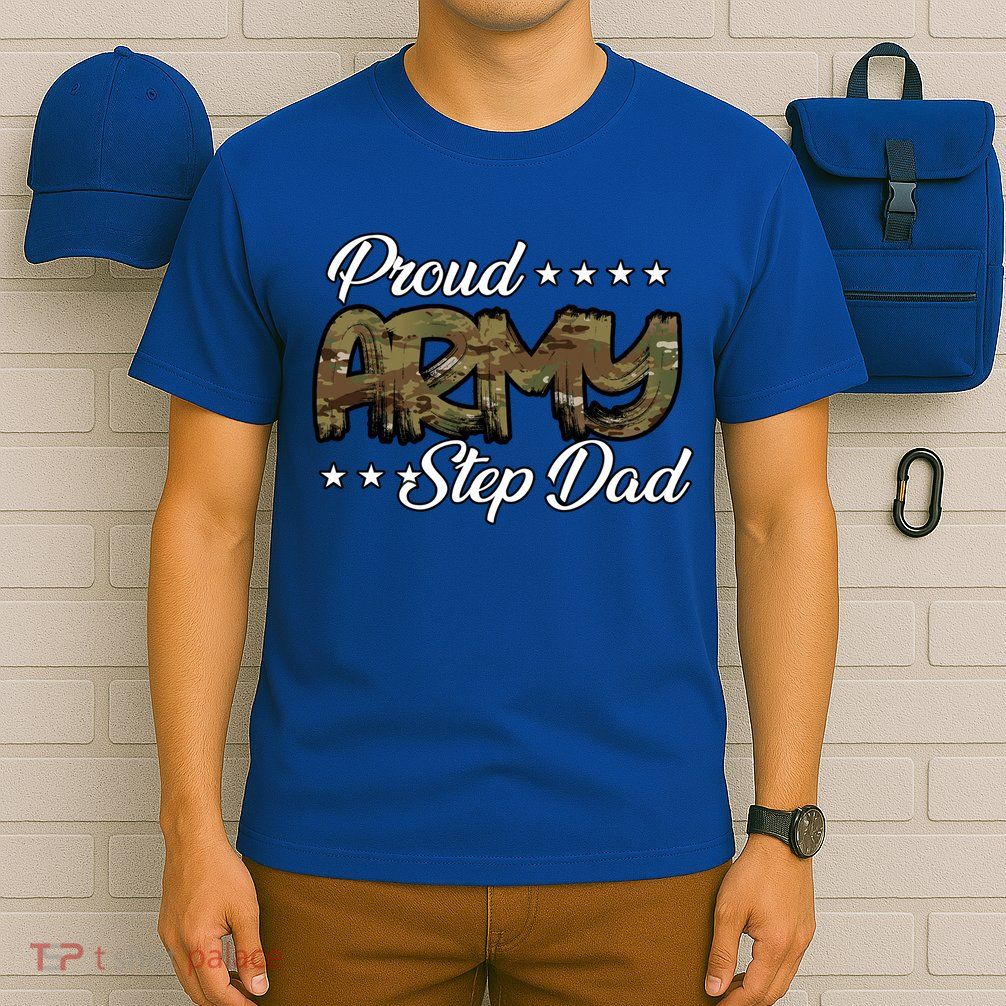 Ocp Bold Proud Army Step Dad Meaningful Gift T-Shirt