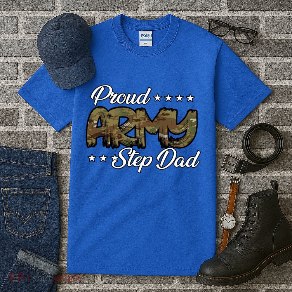 Ocp Bold Proud Army Step Dad Meaningful Gift Tall T-Shirt