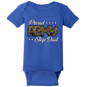 Ocp Bold Proud Army Step Dad Meaningful Gift Baby Bodysuit