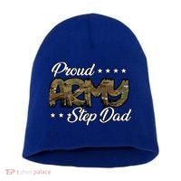 Ocp Bold Proud Army Step Dad Meaningful Gift Short Acrylic Beanie