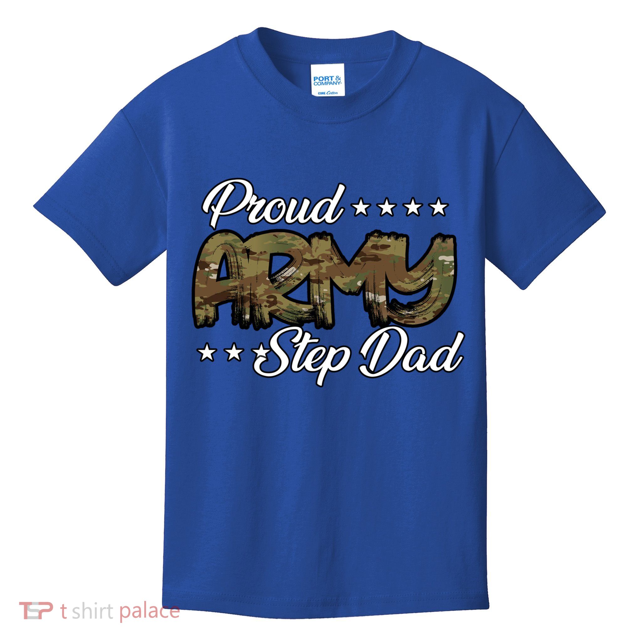 Ocp Bold Proud Army Step Dad Meaningful Gift Kids T-Shirt