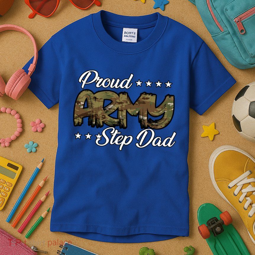 Ocp Bold Proud Army Step Dad Meaningful Gift Kids T-Shirt