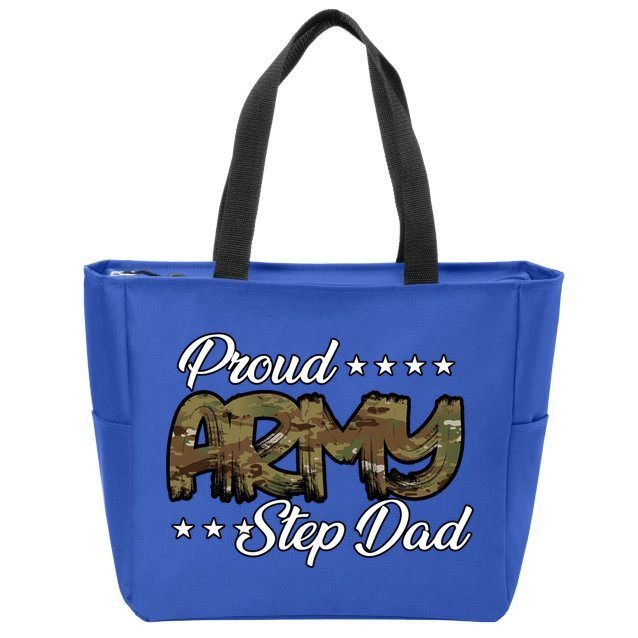 Ocp Bold Proud Army Step Dad Meaningful Gift Zip Tote Bag