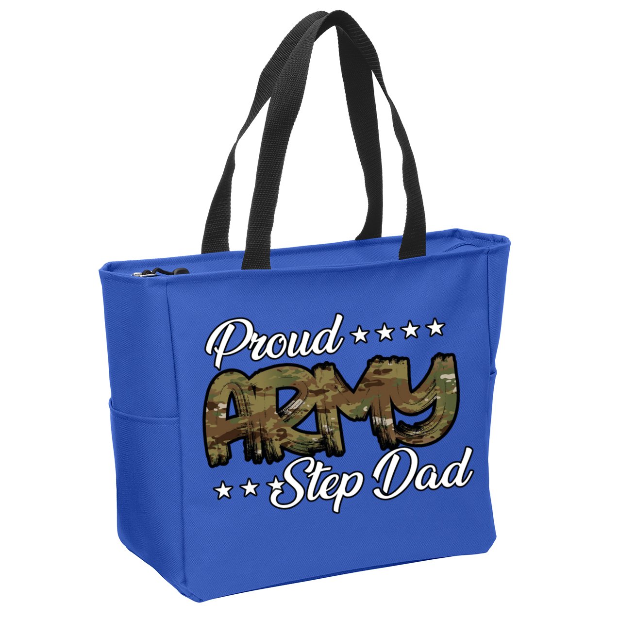 Ocp Bold Proud Army Step Dad Meaningful Gift Zip Tote Bag
