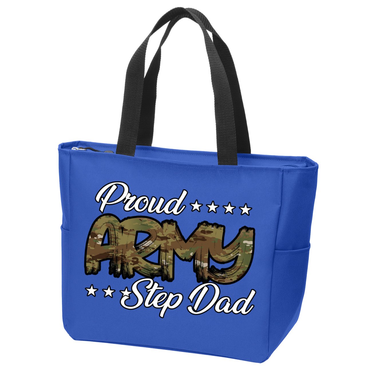 Ocp Bold Proud Army Step Dad Meaningful Gift Zip Tote Bag