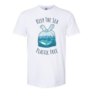 Ocean Ban Plastic Pollution Keep The Sea Plastics Free Gift Softstyle CVC T-Shirt